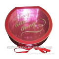 Personalized Round Chocolate Packing box Wholesale with a Ribbon from Manufacturer in Shenzhen